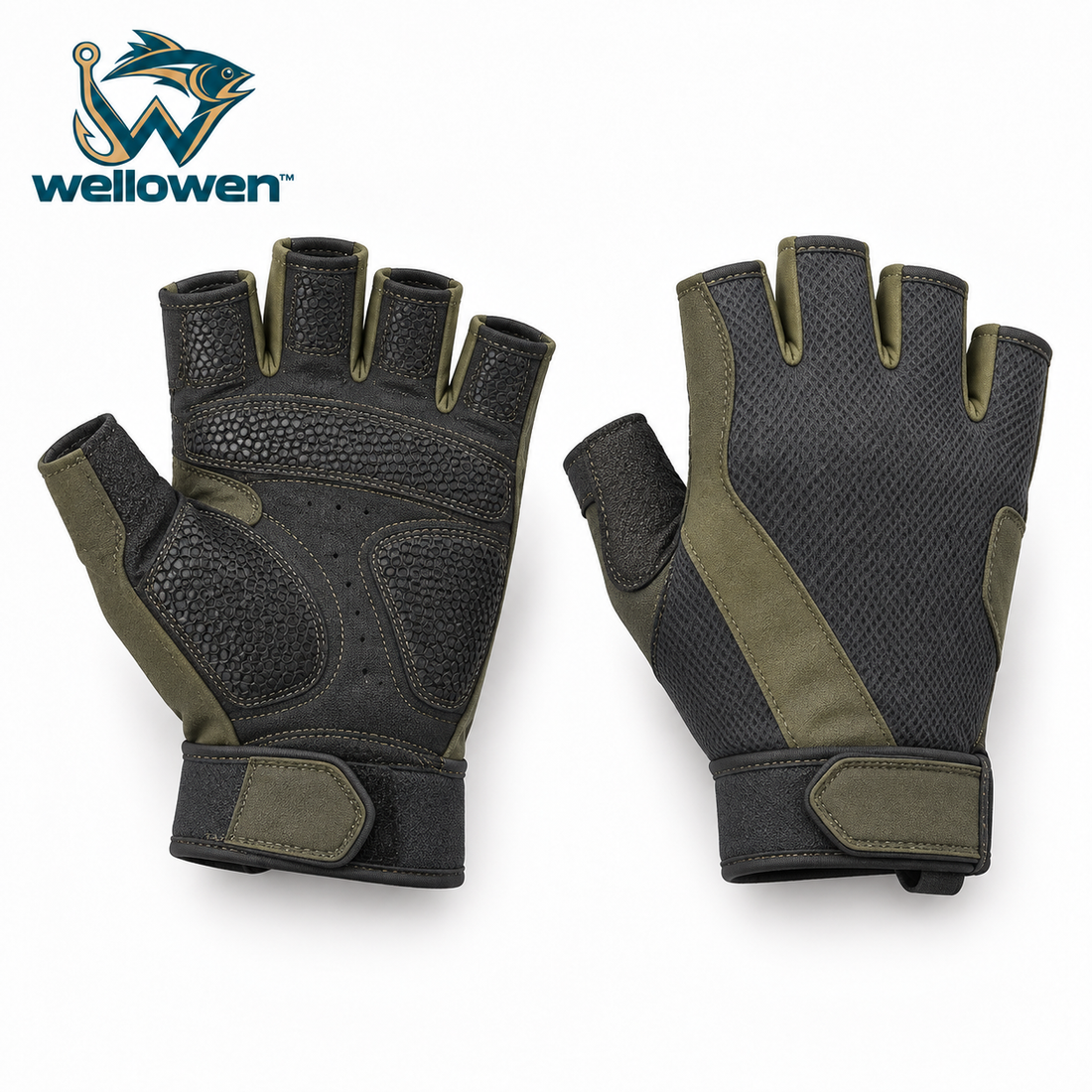 wellowen™ Fingerless Fishing Gloves