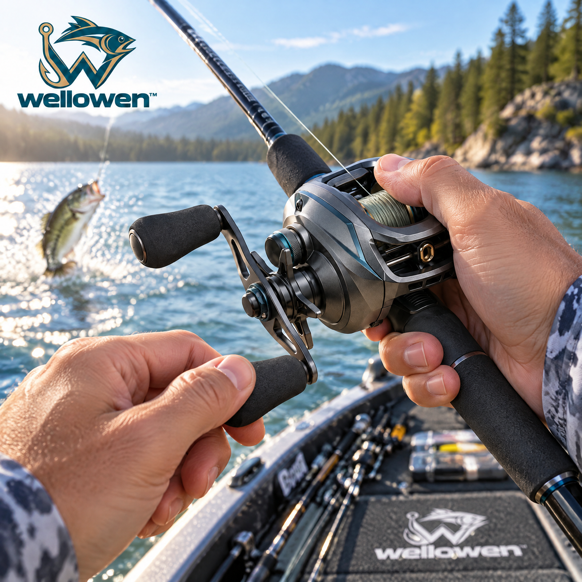 wellowen™ Low-Profile Baitcasting Reel