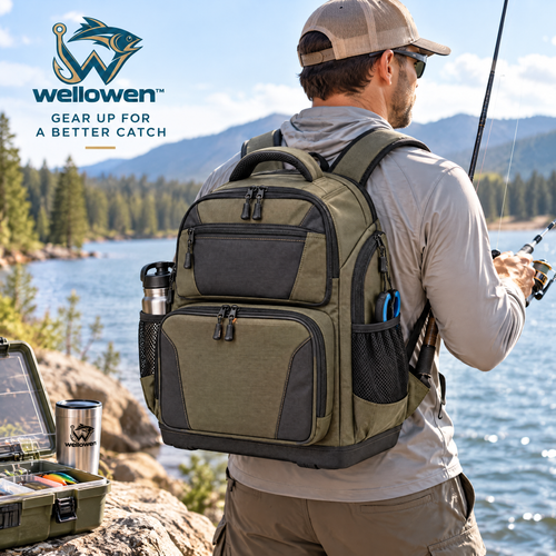 wellowen™ Fishing Tackle Backpack