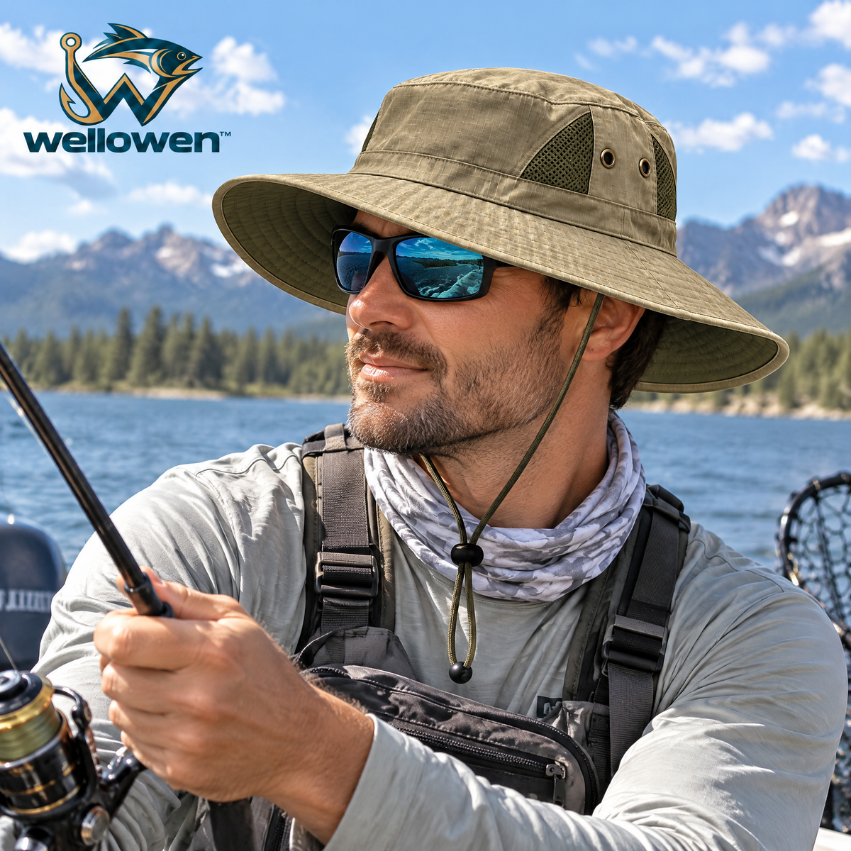wellowen™ Wide-Brim Fishing Hat