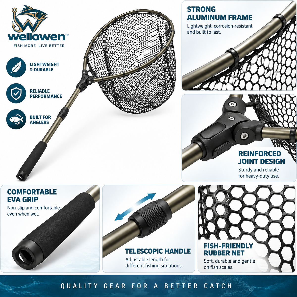 wellowen™ Folding Landing Net