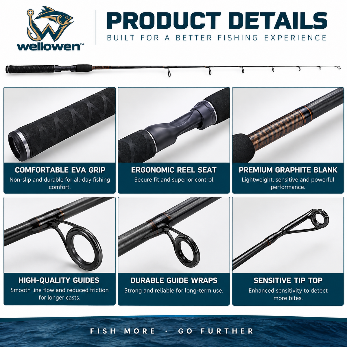 wellowen™ Casting Rod with Split Grip