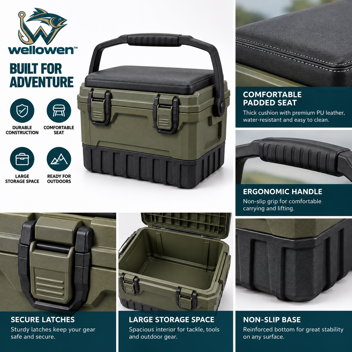 wellowen™ Hard-Shell Fishing Gear Box