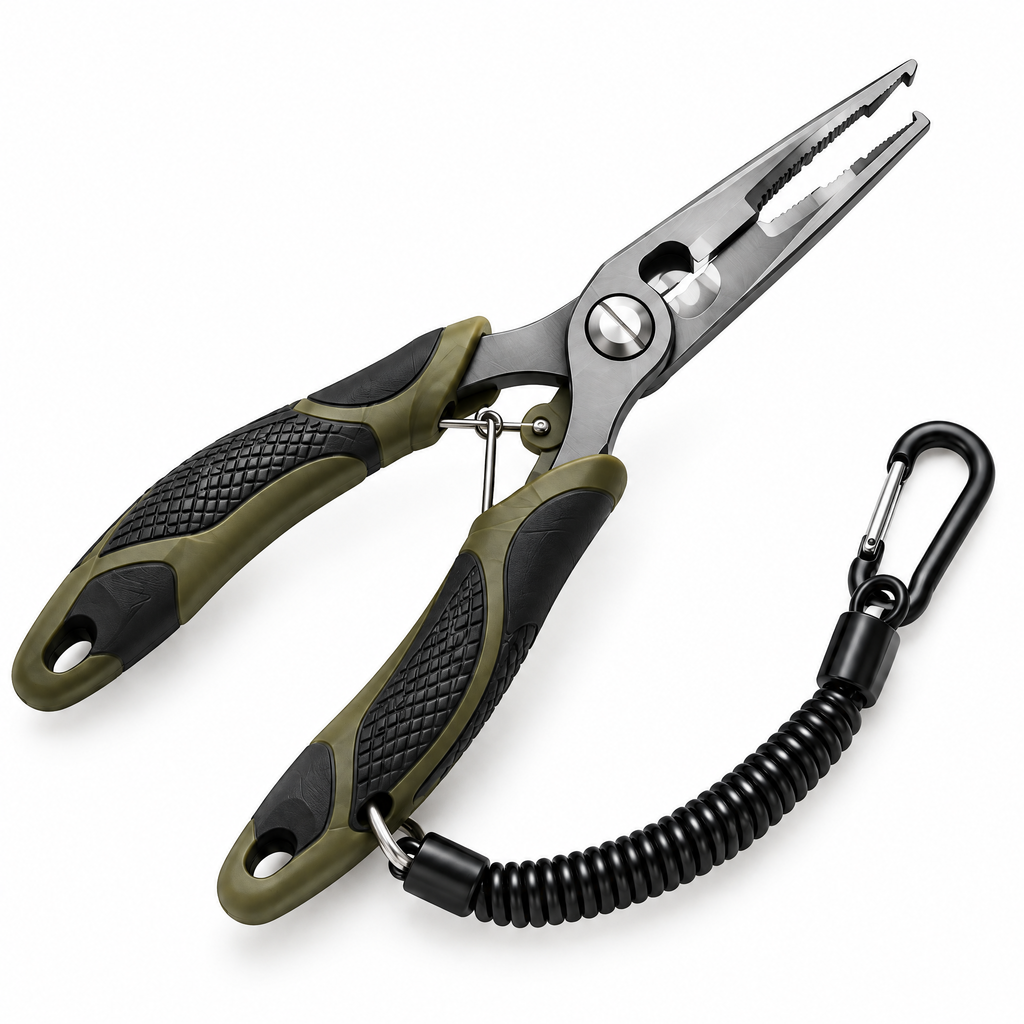 wellowen™ Fishing Pliers with Coiled Lanyard
