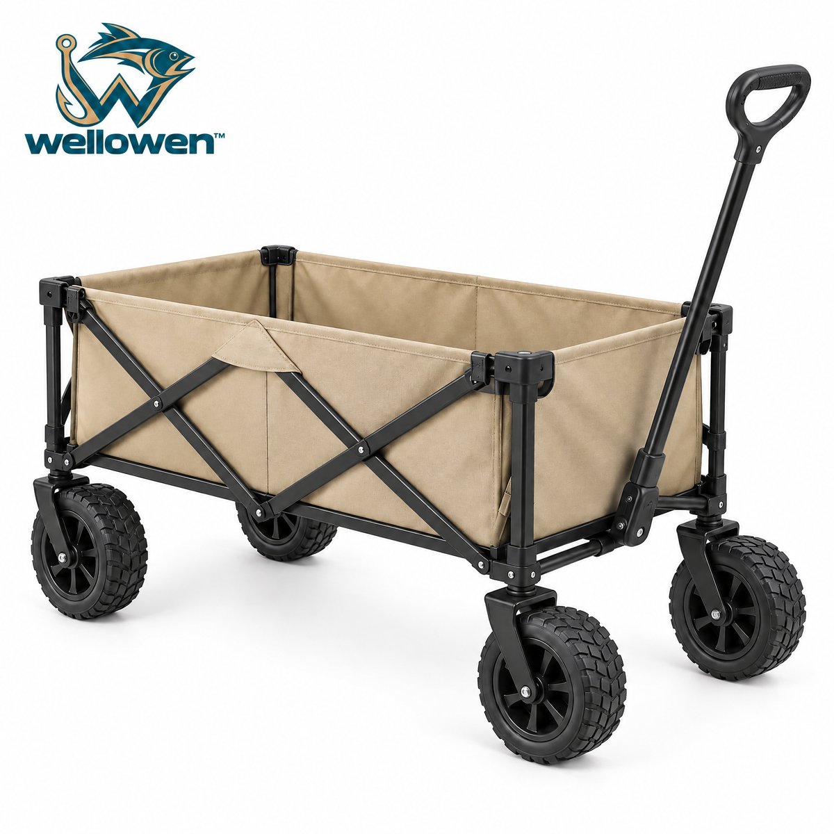 wellowen™ Folding Fishing Gear Wagon