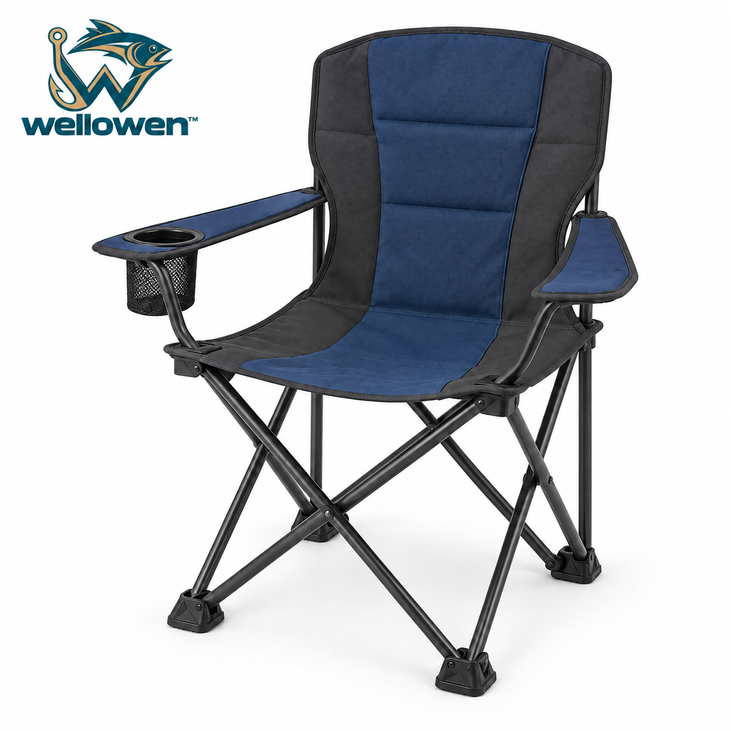 wellowen™ Folding Fishing Chair with Cup Holder